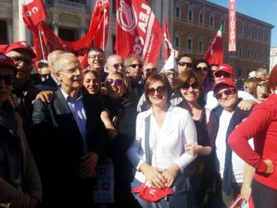 I dirigenti della Cgil di Ragusa a Roma (2)