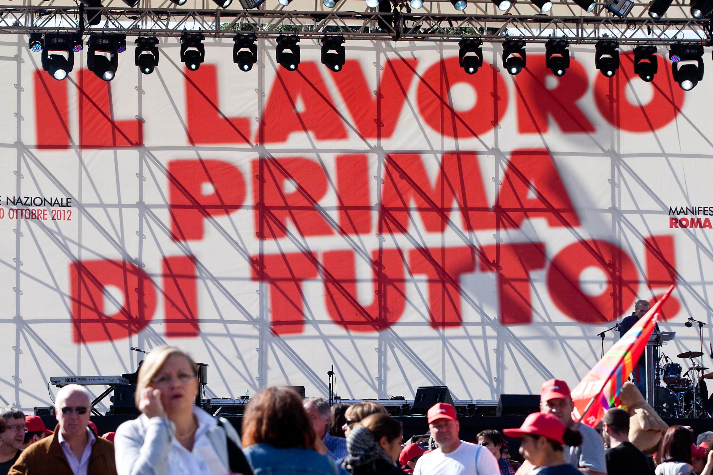 Manifestazione Cgil "Il lavoro prima di tutto!"