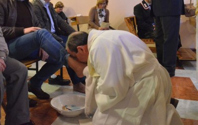 Settimana Santa 2015 la lavanda dei piedi 1