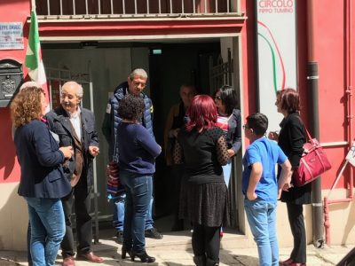 L'ingresso del circolo Pippo Tumino durante la convenzione