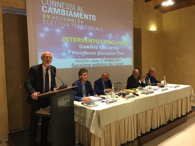 Il presidente nazionale Daniele Vaccarino oggi a Ragusa