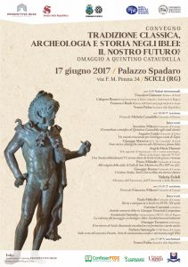 Manifesto convegno Palazzo Spadaro - Tradizione classica, Archeologia e Storia negli Iblei