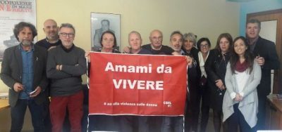 La presentazione della bandiera Amami da Vivere